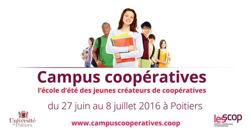 Campus Coopératives 2016 – Du 27 juin au 8 juillet – Poitiers